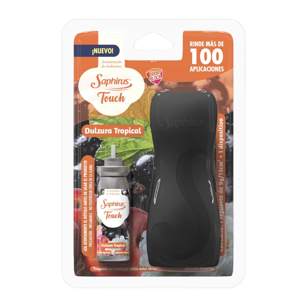 SAPHIRUS TOUCH DULZURA TROPICAL+DISPOSITIVO NEGRO